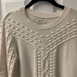 loft bobble cable sweater